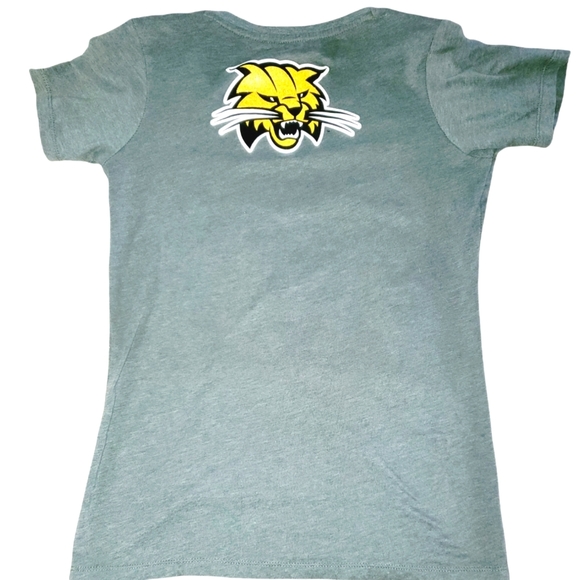 Ohio Bobcats Women's V Neck Short Sleeved T-Shirt 553 - Picture 3 of 7